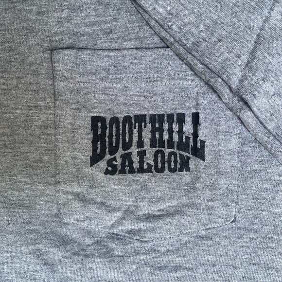 Vintage 90s Boot Hill Saloon Shirt Punk Biker Motorcycle Tee - Picture 6 of 7